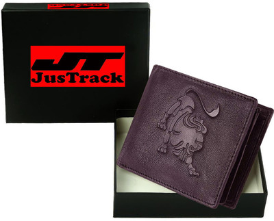 

JusTrack Men Brown Genuine Leather Wallet(1 Card Slot)