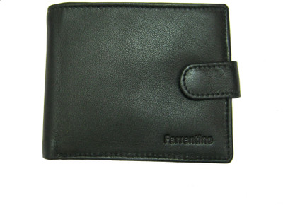 

FARRENTINO Men Black Genuine Leather Wallet(3 Card Slots)