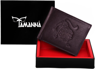 

Tamanna Men Formal Brown Genuine Leather Wallet(4 Card Slots)
