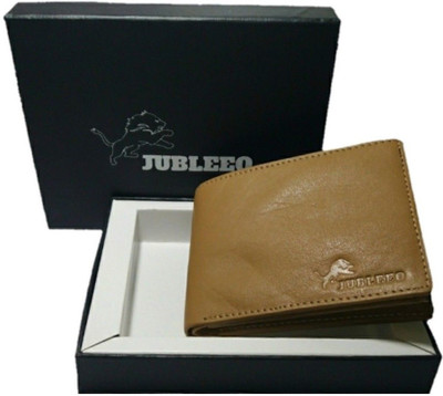 

jubleeo Men Casual Khaki Genuine Leather Wallet(5 Card Slots)