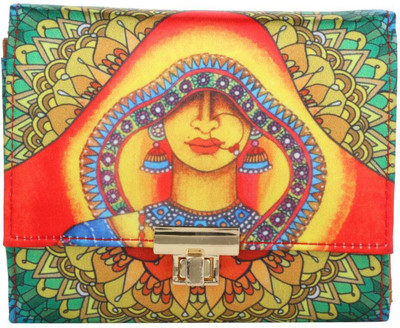 

All Things Sundar Women Multicolor Fabric Wallet(7 Card Slots)