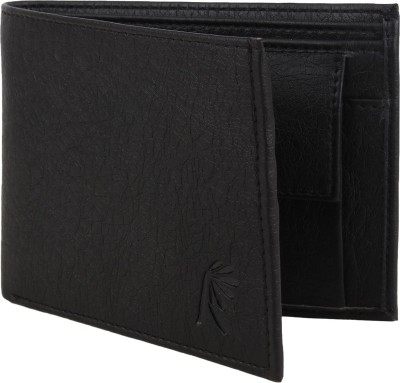 Rosset Men Casual Black Artificial Leather Wallet(3 Card Slots)