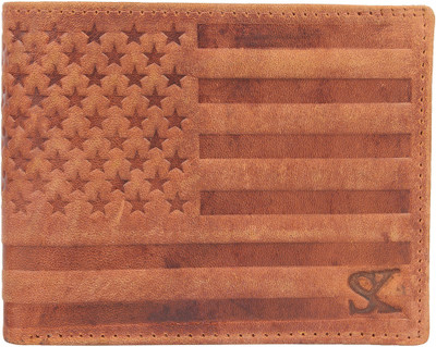 

Styler King Men Brown Genuine Leather Wallet(9 Card Slots)