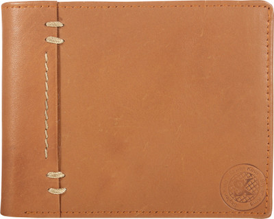 

Styler King Men Tan Genuine Leather Wallet(2 Card Slots)