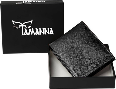 

Tamanna Men Black Genuine Leather Wallet(5 Card Slots)