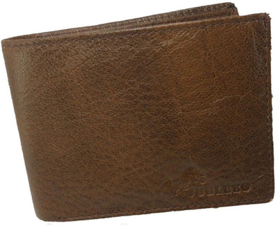 

jubleeo Men Casual Brown Genuine Leather Wallet(3 Card Slots)