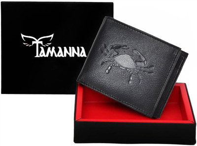 

Tamanna Men Casual Black Genuine Leather Wallet(1 Card Slot)