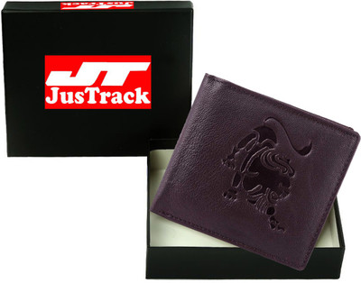 

JusTrack Men Brown Genuine Leather Wallet(1 Card Slot)