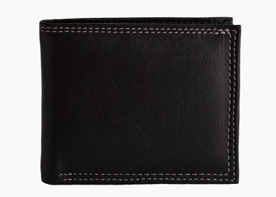 

zickio Men Black Genuine Leather Wallet(3 Card Slots)