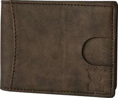 

DESIGN & CUT Men Brown Genuine Leather Wallet(8 Card Slots)