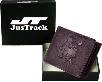 

JusTrack Men Brown Genuine Leather Wallet(1 Card Slot)