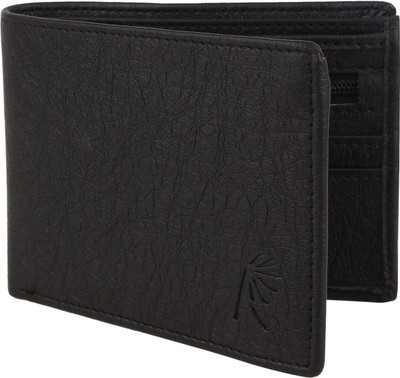 

R Men Formal Black Artificial Leather Wallet(9 Card Slots)