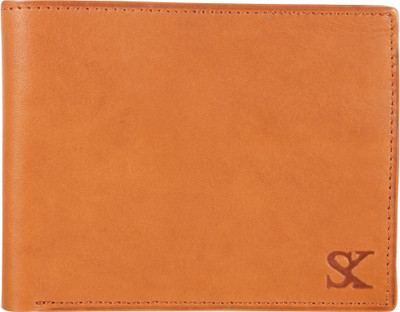 

Styler King Men Tan Genuine Leather Wallet(4 Card Slots)
