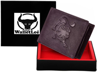 

WalletLee Men Brown Genuine Leather Wallet(1 Card Slot)