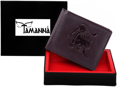 

Tamanna Men Casual Brown Genuine Leather Wallet(4 Card Slots)