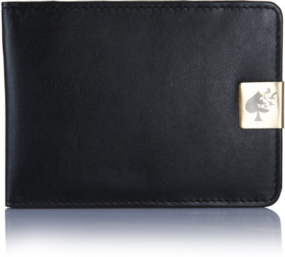 

Jade Spade Men Casual Black Genuine Leather Money Clip(6 Card Slots)