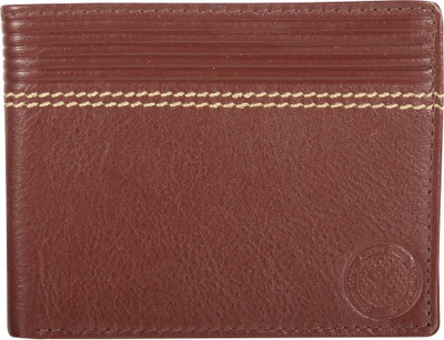 Styler King Men Brown Genuine Leather Wallet(3 Card Slots)