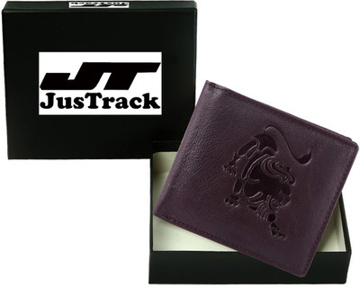 

JusTrack Men Brown Genuine Leather Wallet(1 Card Slot)