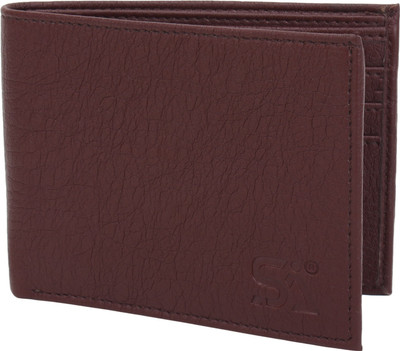 

ATSH Men Brown Artificial Leather Wallet(9 Card Slots)