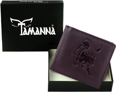 

Tamanna Men Casual Purple Genuine Leather Wallet(2 Card Slots), Brown