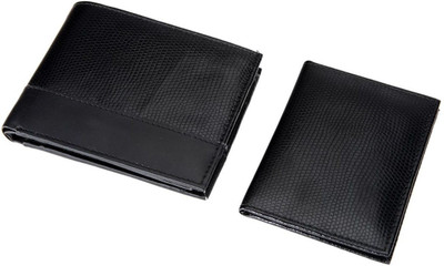 

Borse Men Formal Black Genuine Leather Wallet(5 Card Slots)