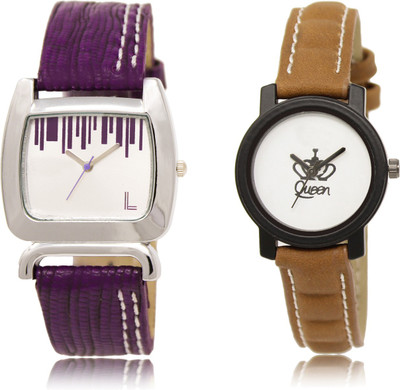 

The Shopoholic New Collection Silver And White Dial Analog Watch For Girls Girls Leather Watch Watch - For Women