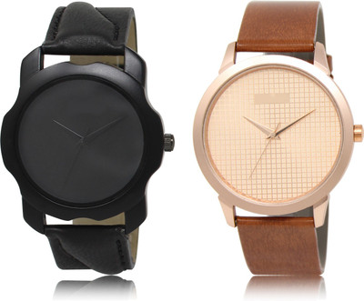 

The Shopoholic Latest Fashionable Black And Rose Gold Dial Analog Watch For Boys Watch For Men Stylish Black Watch - For Men