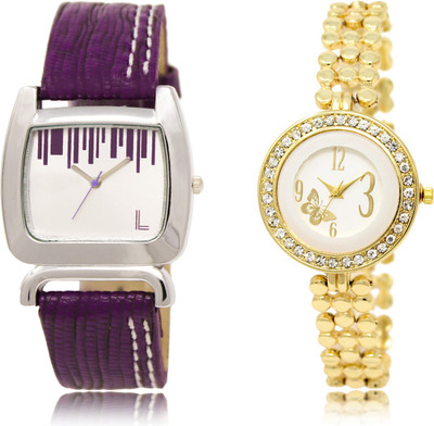 

The Shopoholic Best Combo Pack Silver And White Dial Analog Watch For Girls Designer Watch Watch - For Women