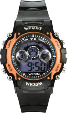 

Castech Multifunctional Orange on Black Sports 7 Light Watch - For Boys