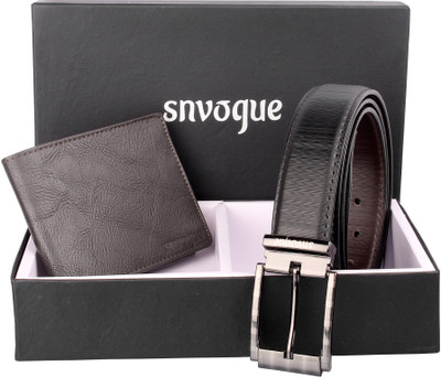 

SNVOGUE Belt, Wallet Combo(Black)