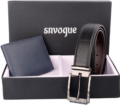 

SNVOGUE Belt, Wallet Combo(Black)