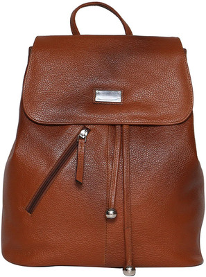 

Zordan Leather Backpack Bag 15.6 Laptop Expandable Features Made in Pure Leather Color (Tan) 18 Backpack(Tan)