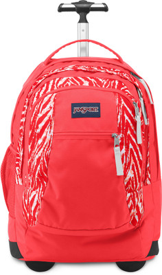 

JanSport Driver 8 Wheeled Backpack 36 Trolley Laptop Backpack(Orange), Coral peaches wild at heart