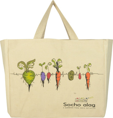 

Bohemian's Bag Canvas Grpcery bag Waterproof Multipurpose Bag(White, 20 inch)
