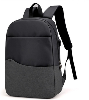 

House of Quirk Dual Tone External Charging Via USB Laptop 15.6 Inch Anti Theft Backpack For Collage, School,Travle Waterproof Backpack For Men and Women Shoulder Bags -Black Waterproof Backpack(Black, 15 L)