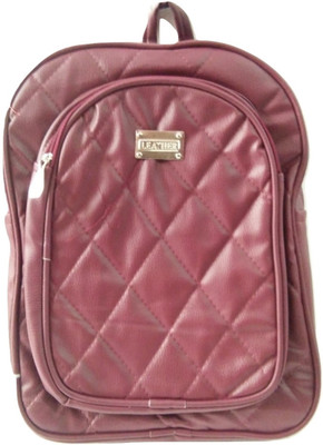 

leather pu backapck Backpack(Maroon, 5 L)