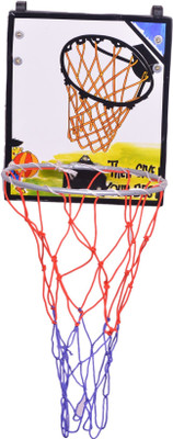 

SPORTSHOLIC Hangable Basketball Board Ring For Size 3 Basketball For Kids 5 To 8 years Basketball Ring(3 Basketball Size With Net)