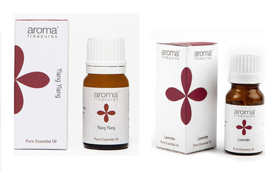 

Aroma Treasures Lavender and Ylang Ylang Relaxation/Stress relief Essential oil combo - 10 ml each, total 20 ml(20 ml)