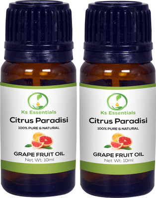 

Ks Essentials 100% Pure Grapefruit Essential Oil Natural & Undiluted (10ml)Each(10 ml)