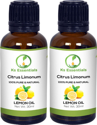 

Ks Essentials 100% Pure Lemon Oil ( Citrus Limonum) (30ml)Each(30 ml)