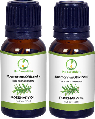 

Ks Essentials Rosemary Essential Oil ( Rosmarinus Officinalis ) 100% Pure Natural & Undiluted (15ml)Each(15 ml)