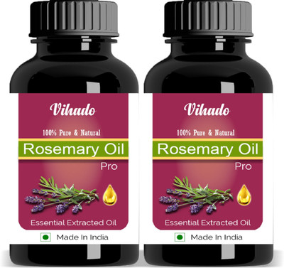 

Vihado Natural Rosemary Essential Oil 15 ML Pack of 2 (30 ml)(15 ml)