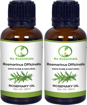 

Ks Essentials Rosemary Essential Oil ( Rosmarinus Officinalis ) 100% Pure Natural & Undiluted (30ml)Each(30 ml)