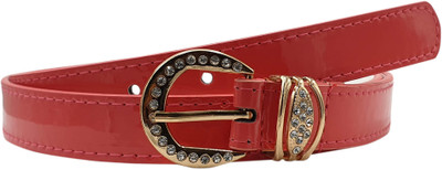 Baluchi Women Party Pink Artificial Leather Belt, Peach