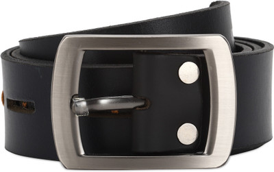 

Spykar Men Black Genuine Leather Belt
