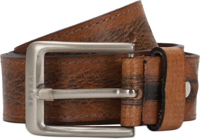 

Spykar Men Brown Genuine Leather Belt, Tan