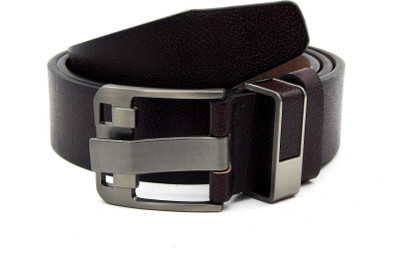 

ELS Men Formal, Casual Brown Artificial Leather, Texas Leatherite Belt