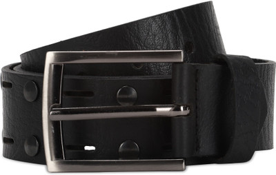 

Spykar Men Black Genuine Leather Belt