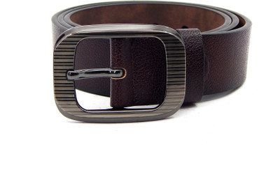 

ELS Men Formal, Casual Brown Artificial Leather, Texas Leatherite Belt