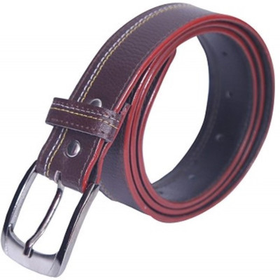 

Bluemoon Star Men Casual Purple Artificial Leather Belt, Brown